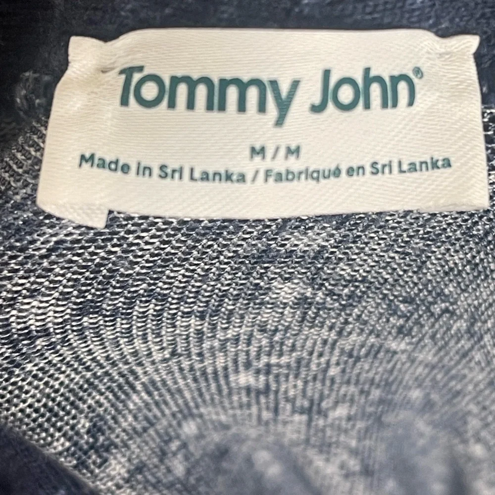 Tommy John Navy Star Wrap Robe - Medium - Picture 3 of 3